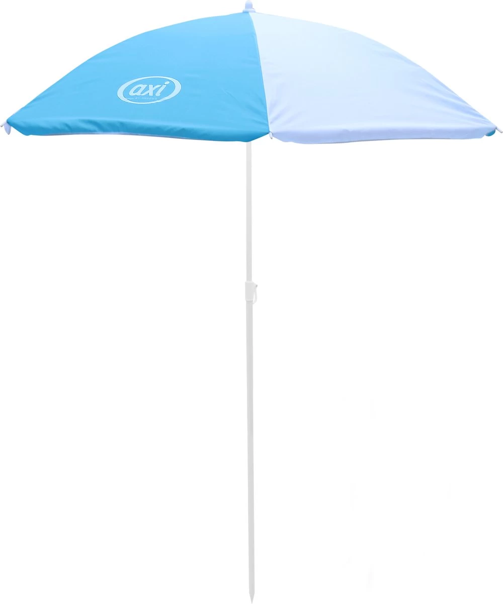 AXI Nick Zand & Water Picknicktafel In Antraciet/Bruin - Parasol Blauw/Wit - Picknick Tafel Voor Kinderen Van Hout - Afbeelding 3