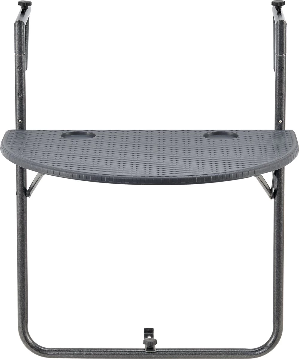 Balkontafel Cicala Inklapbaar 83,5x60x64 Cm Donkergrijs - Afbeelding 4