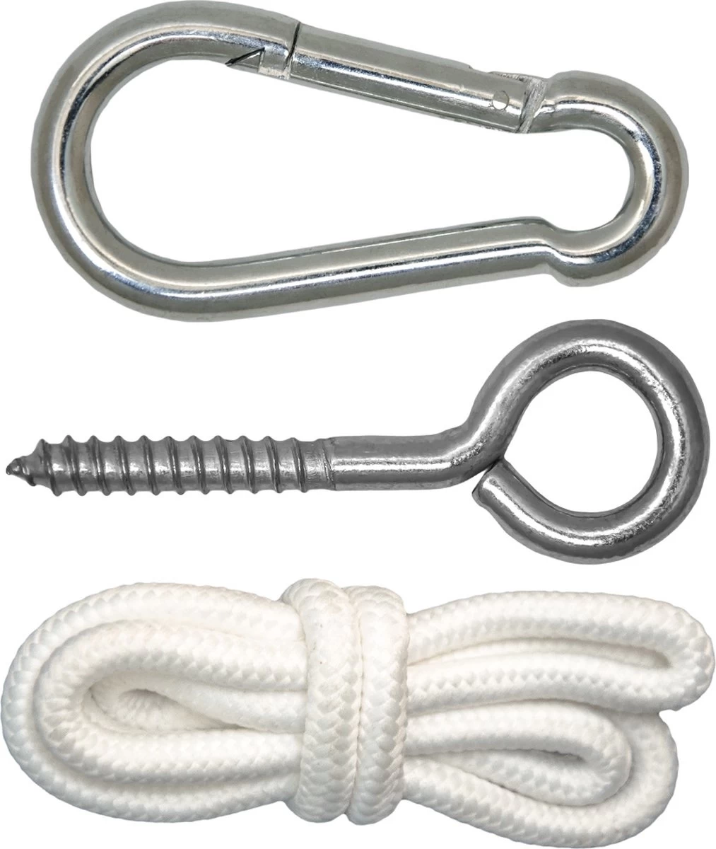 Metalen Ophangset Tot 160kg - Massieve Bevestiging Set Voor Hangstoel Hangmat - Plafond Wand Montage - Afbeelding 3