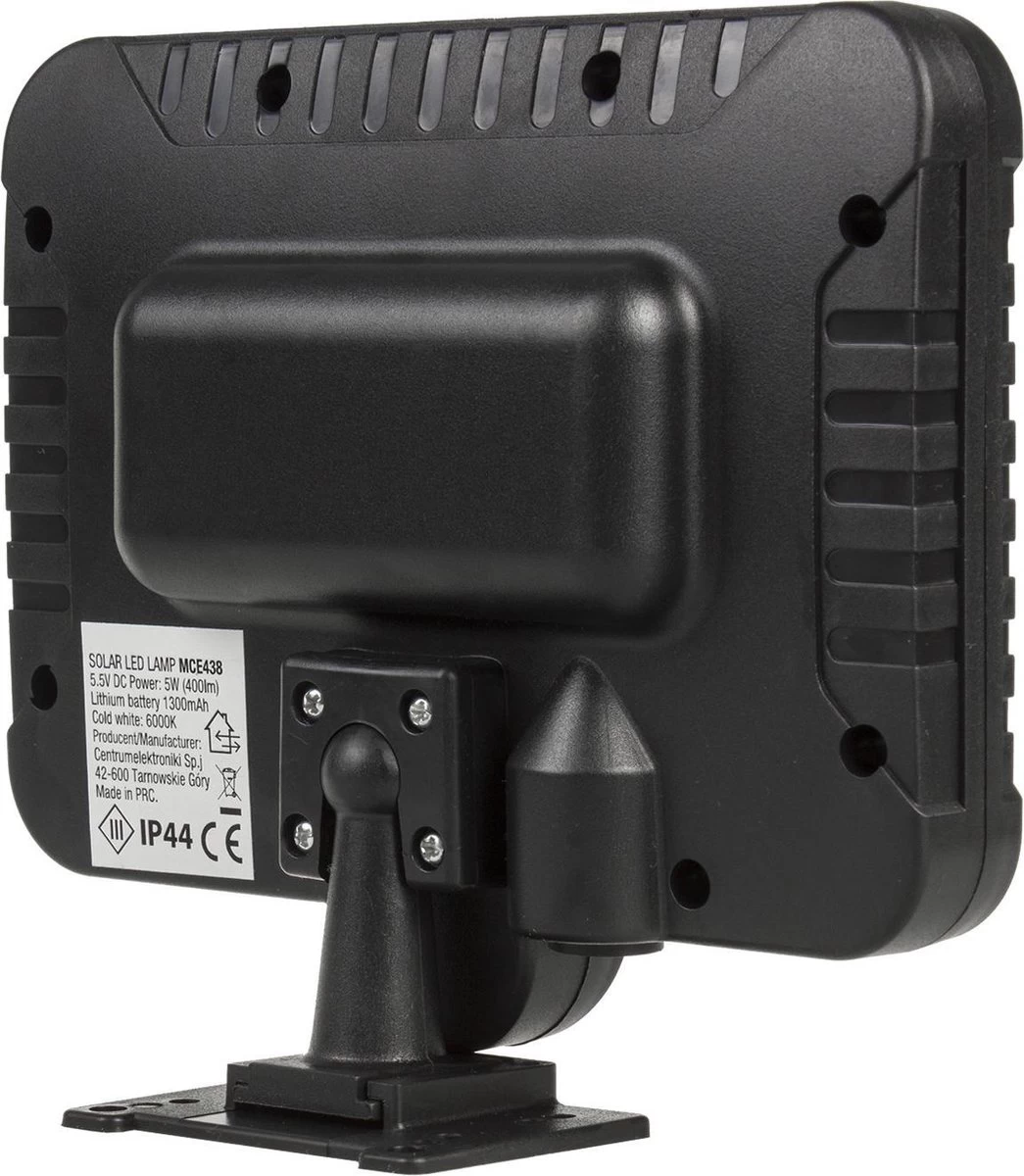 LED-schijnwerper Op Zonne-energie Met Bewegingssensor Maclean Energy IP44, 5W, 400lm, 6000K Koud Wit, Lithiumbatterij 1300 MAh, 5,5V DC MCE438 - Afbeelding 7