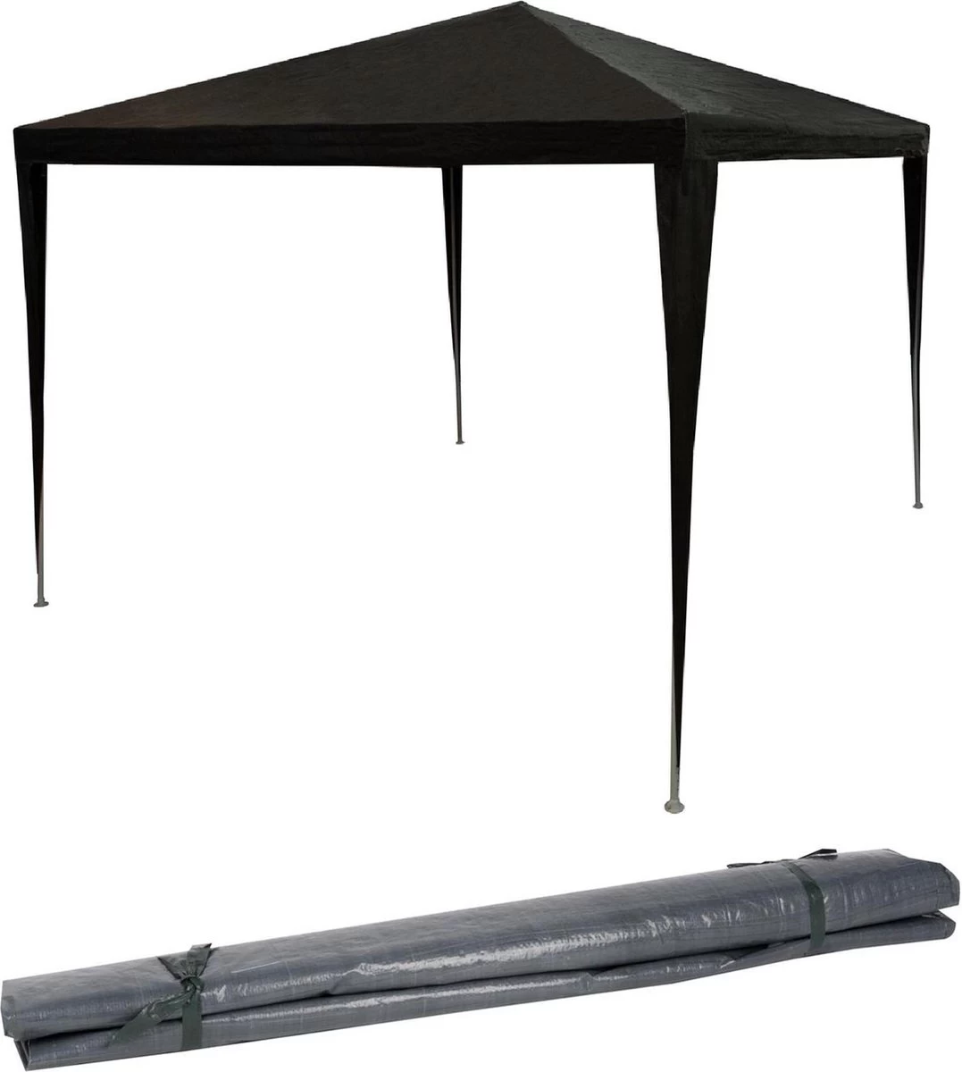 MaxxGarden Partytent - Paviljoen - 3x3 - Waterdicht - Zwart - Afbeelding 3