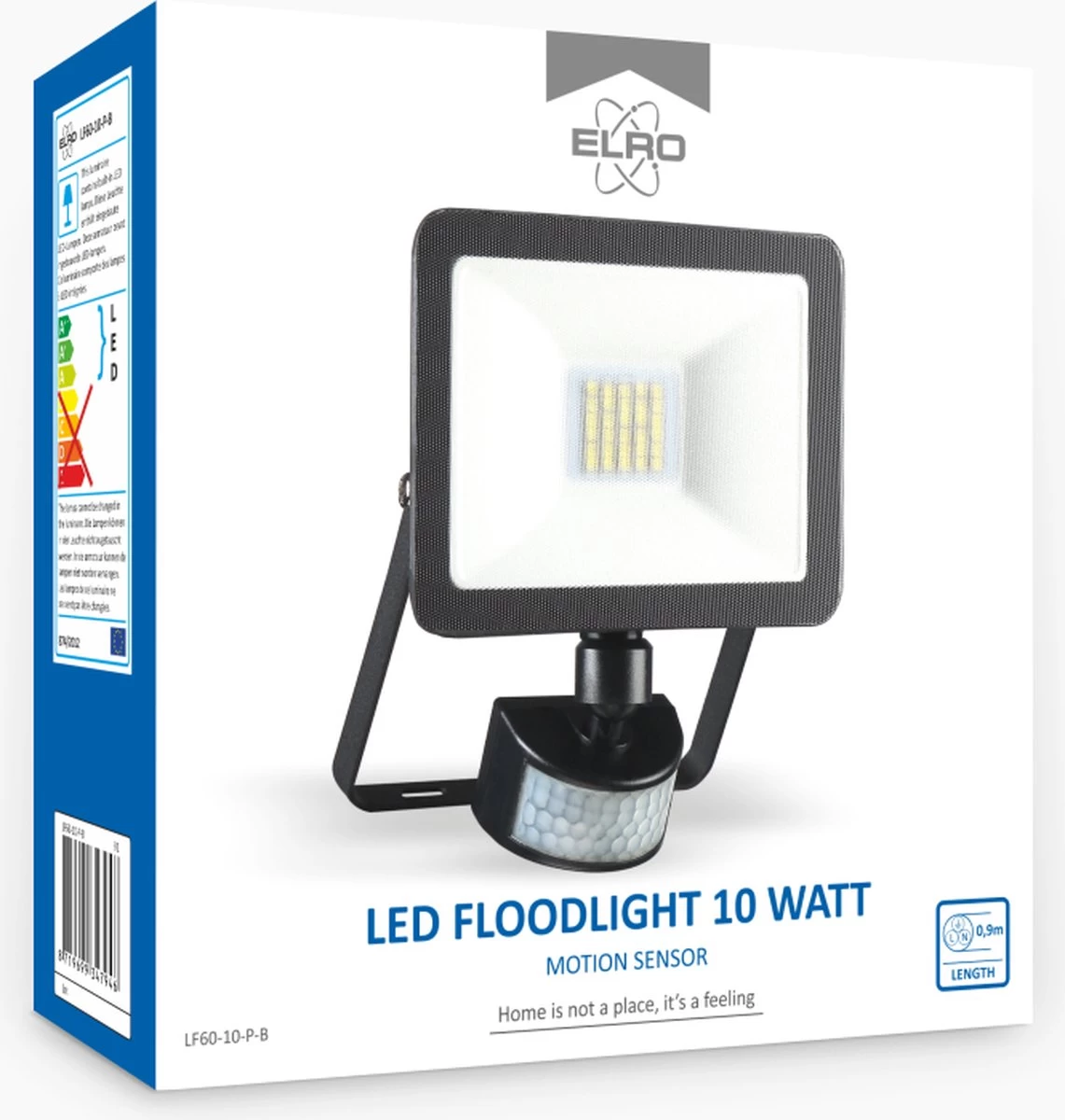 ELRO LF60 Design LED Buitenlamp Met Bewegingssensor - 10W – 800LM – IP54 Waterdicht - Zwart - Afbeelding 10