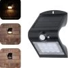 Proventa Solar LED Buitenlamp Met Bewegingssensor - Wandlamp Model Jerrel - Zwart