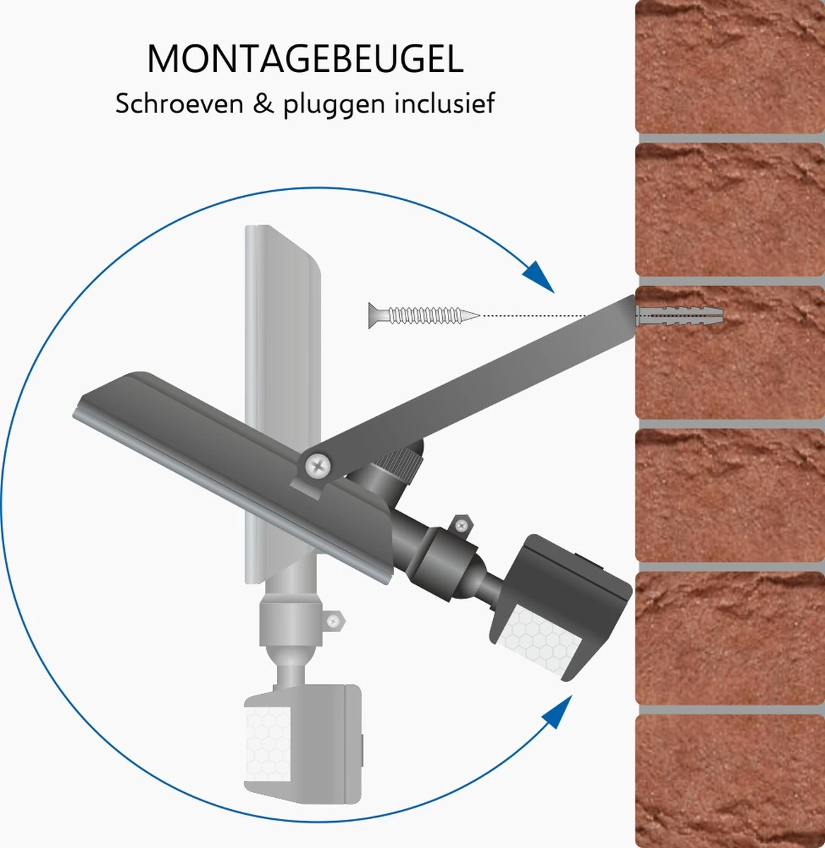 ELRO LF60 Design LED Buitenlamp Met Bewegingssensor - 10W – 800LM – IP54 Waterdicht - Zwart - Afbeelding 6