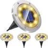 BOTC 4 X LED Solar Grondspot - Solar Tuinverlichting - Buitenlamp - Zonne-energie