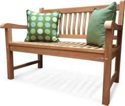 Merkloos TIERRA | Tuinbank Van Teak Comfort Plus + | 150 Cm - 3-Persoons / 3-Zits | Naturel / Original | BONANY Luxe | Geschuurd & Olie Op Waterbasis | Klassiek & Traditioneel | Stevig | Tuinzetel | Bank Voor Tuin