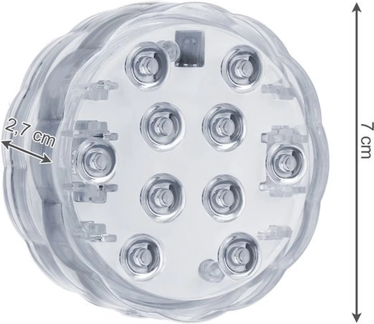 Draadloze Led Lampjes 2 Stuks Met Afstandsbediening- RGB- Dimbare Lampjes- Werkt Op Batterijen - Afbeelding 2