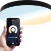 Lumi - 16W Slimme Plafondlamp Badkamer Zwart - IP54 Waterdicht - Smart Home WiFi + BLE - 2700K-6500K White Ambiance - Ø30 Cm