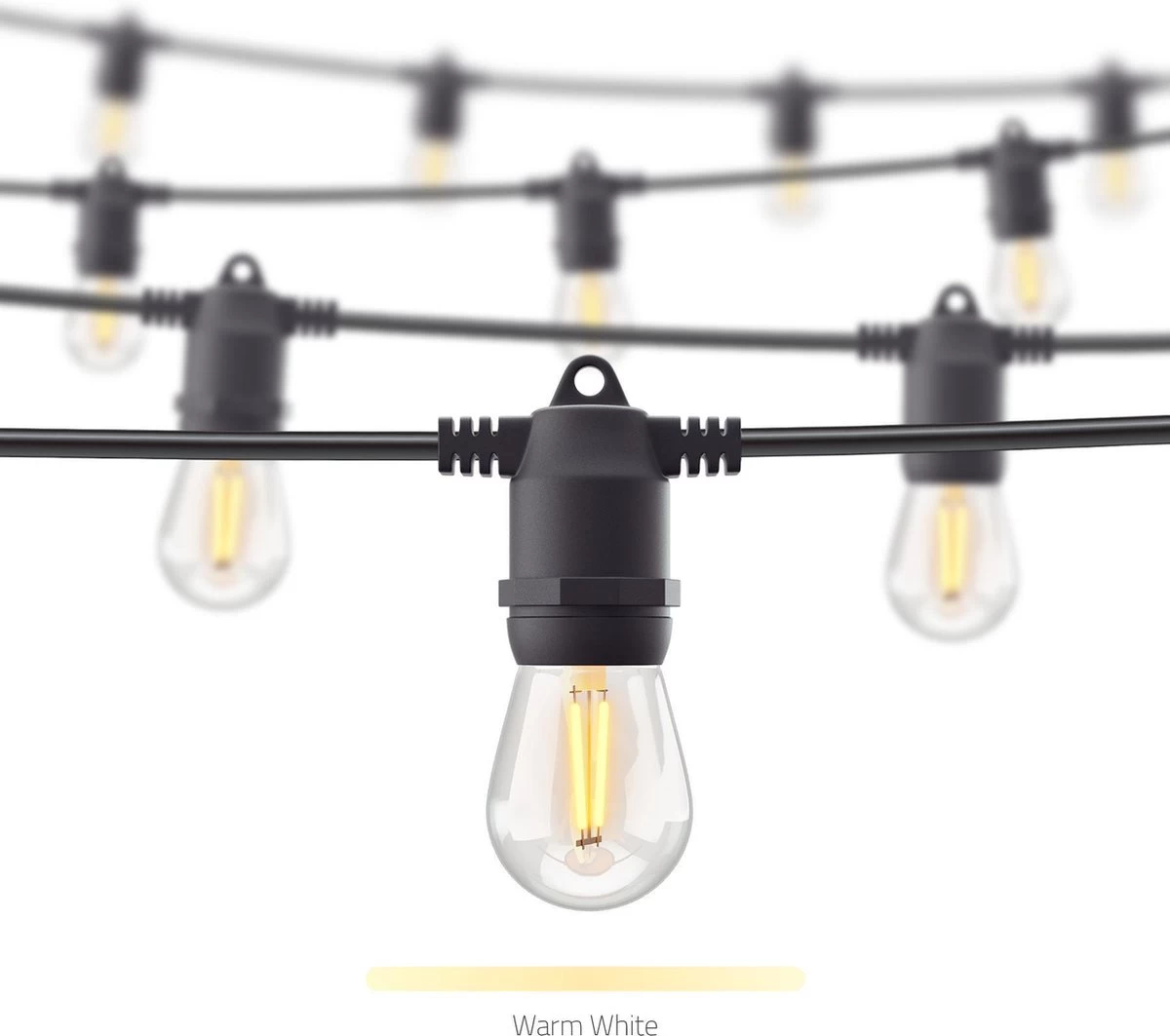 Hombli Smart Outdoor String Light 5m – Lichtsnoer Voor Buiten – Sfeerverlichting Voor In De Tuin, Balkon En Terras – Weerbestending IP65 - Afbeelding 14