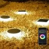 Lueas® - Solar Grondspot Telefoonbestuurbaar- Met App - Zonne-energie - Muurlamp - Lichtsensor - Bluetooth