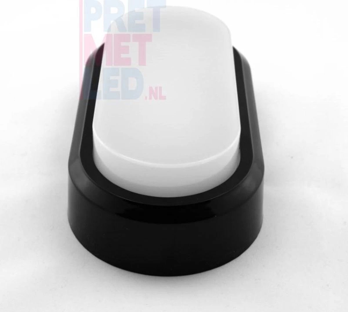 V-Tac Zwarte Ovale LED Plafondlamp Klein - Afbeelding 3