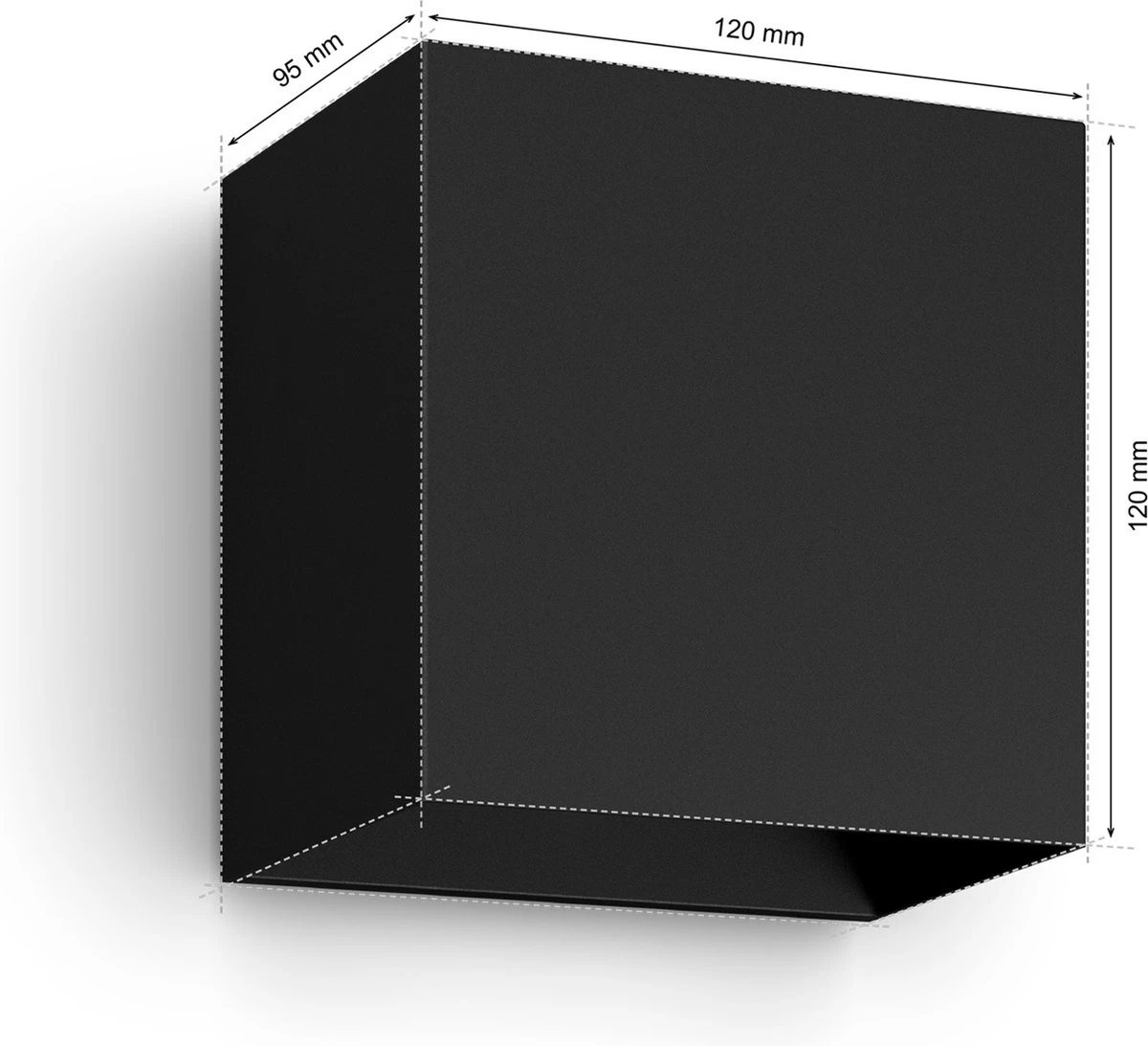 Philips Hue Resonate Down - Muurlamp - Wit En Gekleurd Licht - Zwart - Afbeelding 7