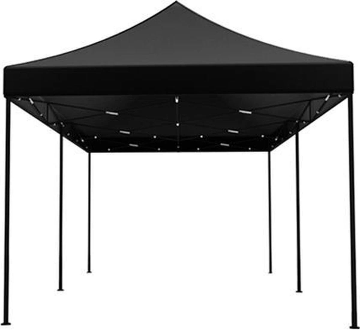 Easy Up 3x6m Zwart Luxe Partytent Opvouwbaar - Afbeelding 4