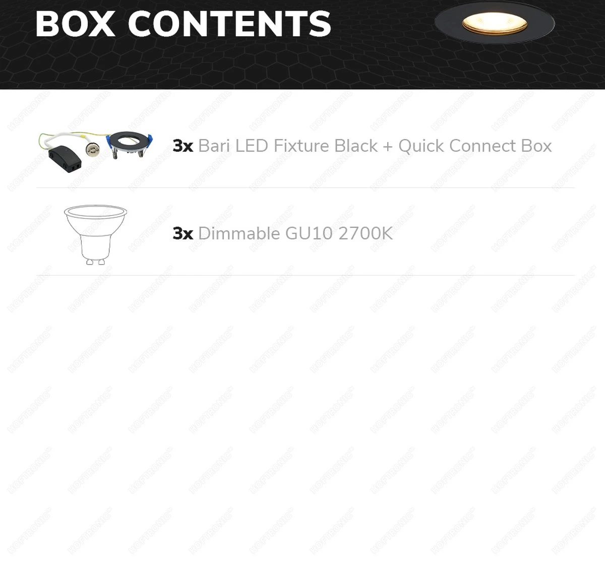 HOFTRONIC™ LED Inbouwspots 3 Spots - Zwart - Rond - IP65 - GU10 - Dimbaar - Spot Bari - 5 Watt 2700K Warm Wit - Afbeelding 19