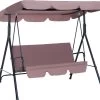 Outsunny Hollywoodschommel 3-zits Tuinschommel Schommelbank Met Dak 3 Kleuren 84A-054