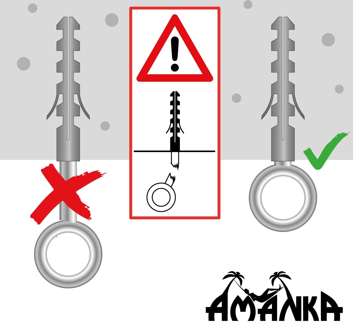 Metalen Ophangset Tot 160kg - Massieve Bevestiging Set Voor Hangstoel Hangmat - Plafond Wand Montage - Afbeelding 5