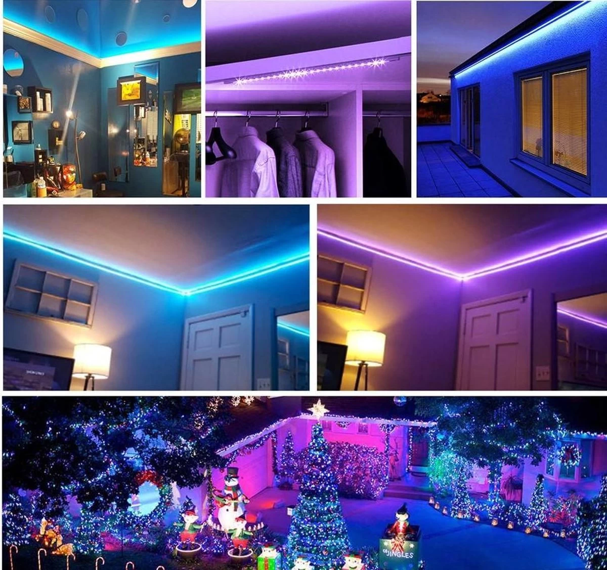 Prolight Profile LED Strip - RGB - 2M - Incl Afstandsbediening - IP44 - Afbeelding 4