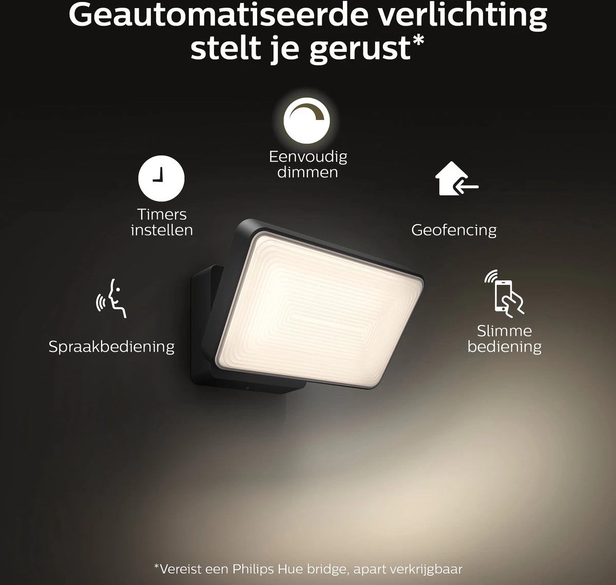 Philips Hue Outdoor Welcome Floodlight Schijnwerper - White - Zwart - 15W - IP44 - Afbeelding 4