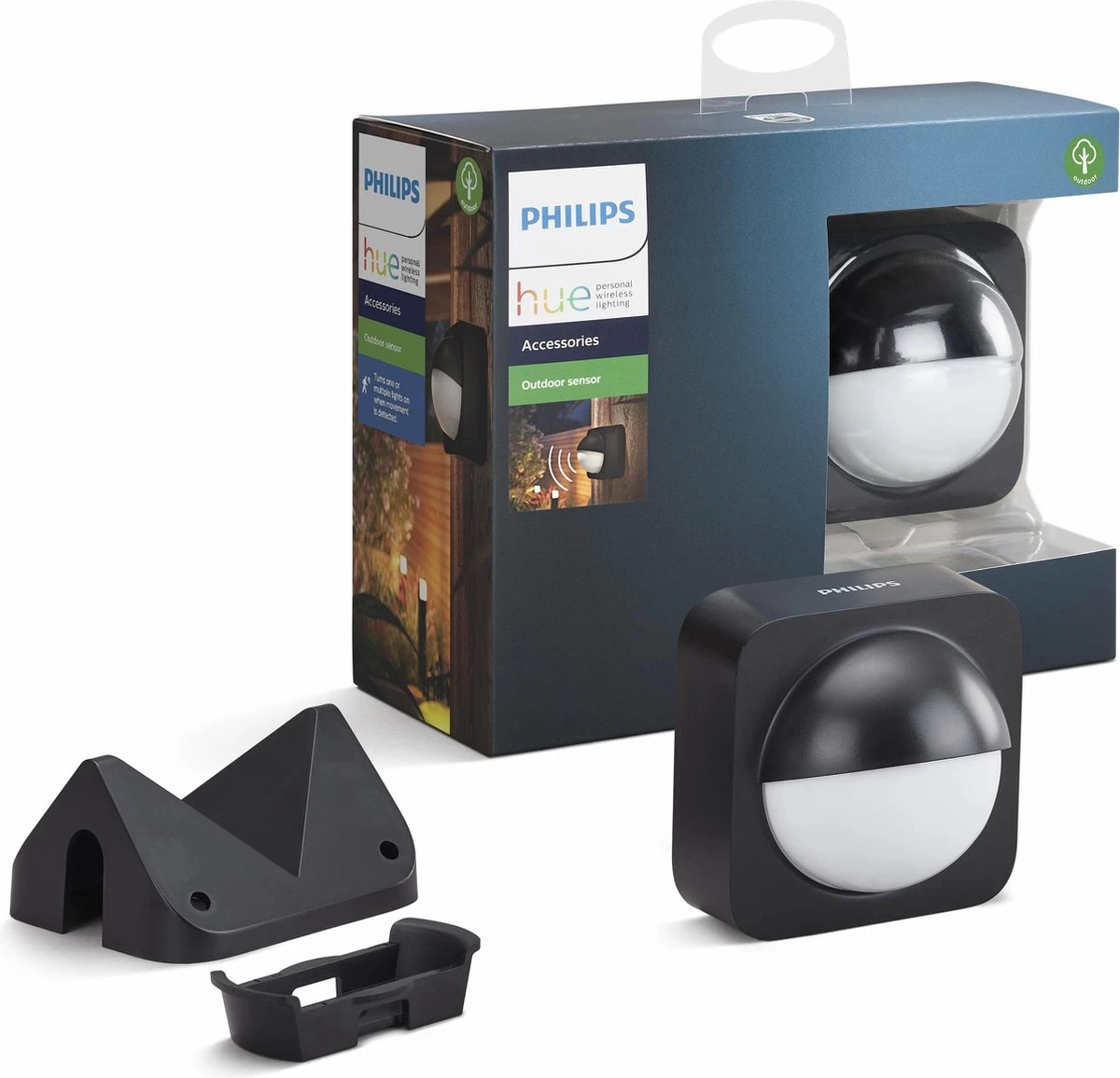 Philips Hue Resonate Outdoor Wandlamp Buiten Met Bewegingssensor - Incl. White And Color Ambiance - Muurlamp - Tuinverlichting LED Buiten - Buitenlamp - Zwart - Afbeelding 3