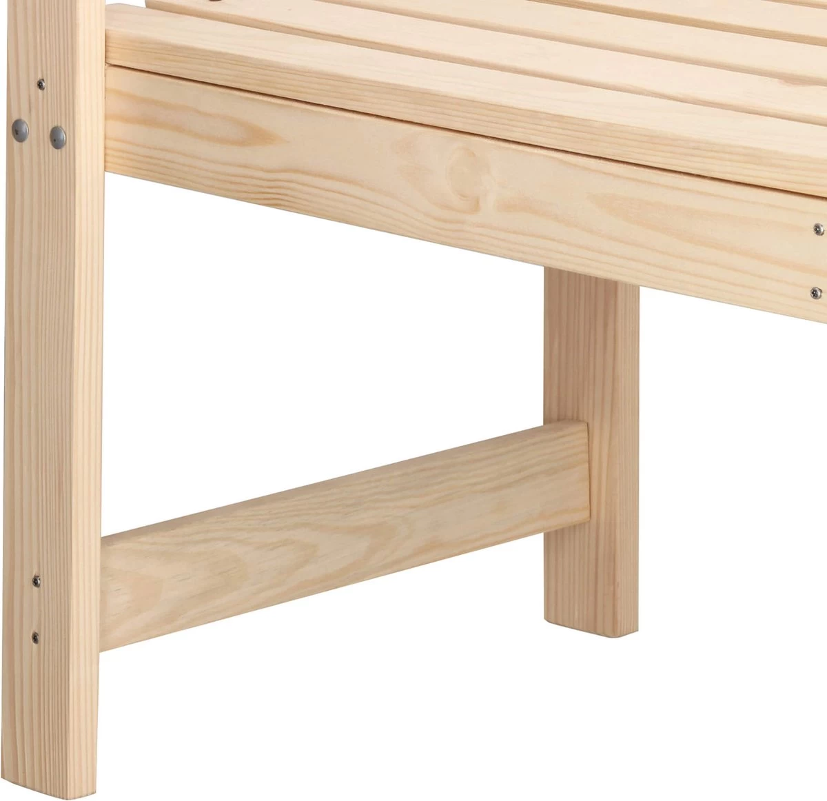 Merkloos Springos Tuinbank | Tuinbankje | Zitbank Buiten | Naaldhout | 119 X 78 X 45 Cm | Licht - Afbeelding 10