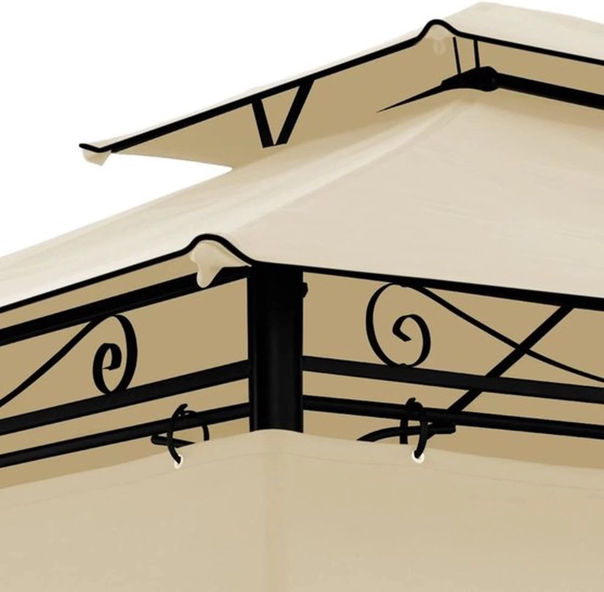 El Jardin - Partytent - 4x3 - Waterdicht Dak - Wanden - Beige Paviljoen - Afbeelding 4