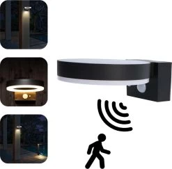 Proventa Solar LED RVS Wandlamp Buiten Met Bewegingssensor - Buitenlamp Model Frans