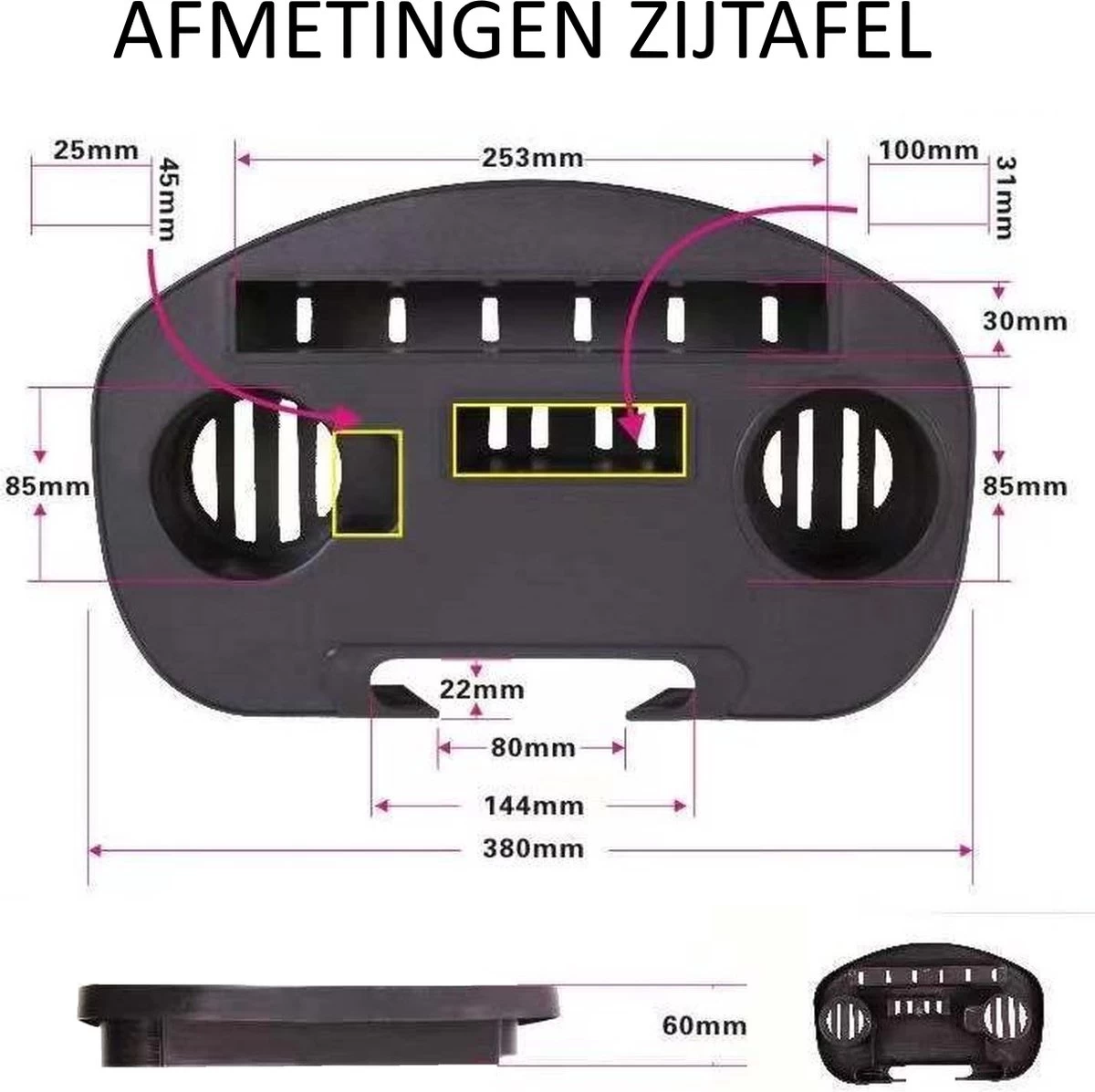 Brulo - Ligstoel Tuin - Ligstoelen - Strandstoel Opvouwbaar - Tuinstoel - Incl Tafel En Hoofdkussen - Afbeelding 3