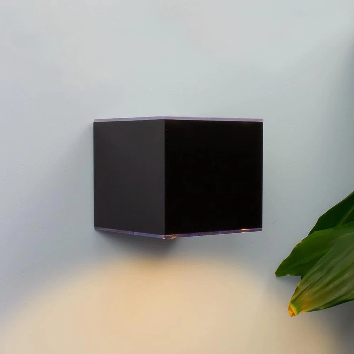 Solar Wandlamp Buiten 'Sven' Recht - Downlight - Warm Wit Licht - Wandlamp Op Zonne-energie - Afbeelding 5