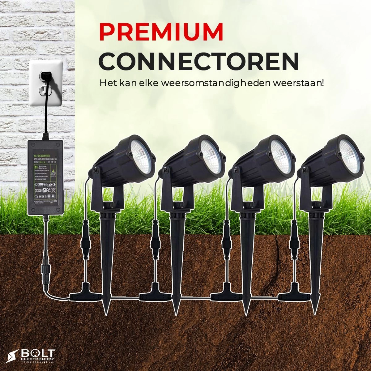 Bolt Electronics ® Tuinspot – Tuinverlichting LED Buiten – Hanglamp Buitenverlichting – Prikspot Buitenlamp - RGB Lamp – Bedienbaar Via App Tuinlamp – IP68 Waterdicht Muurlamp – Wandlamp – Verlichting Terras En Tuin – 9 Stuks - Afbeelding 9