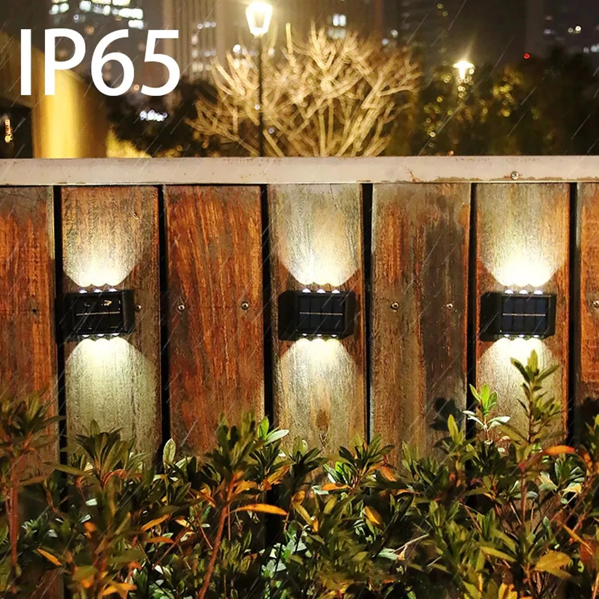 Metahub Wandlamp Buiten 2 STUKS - Tuinverlichting Op Zonne-Energie - Solar - Tweezijdig Oplichtend - Zwart - DUO Pack - Afbeelding 9