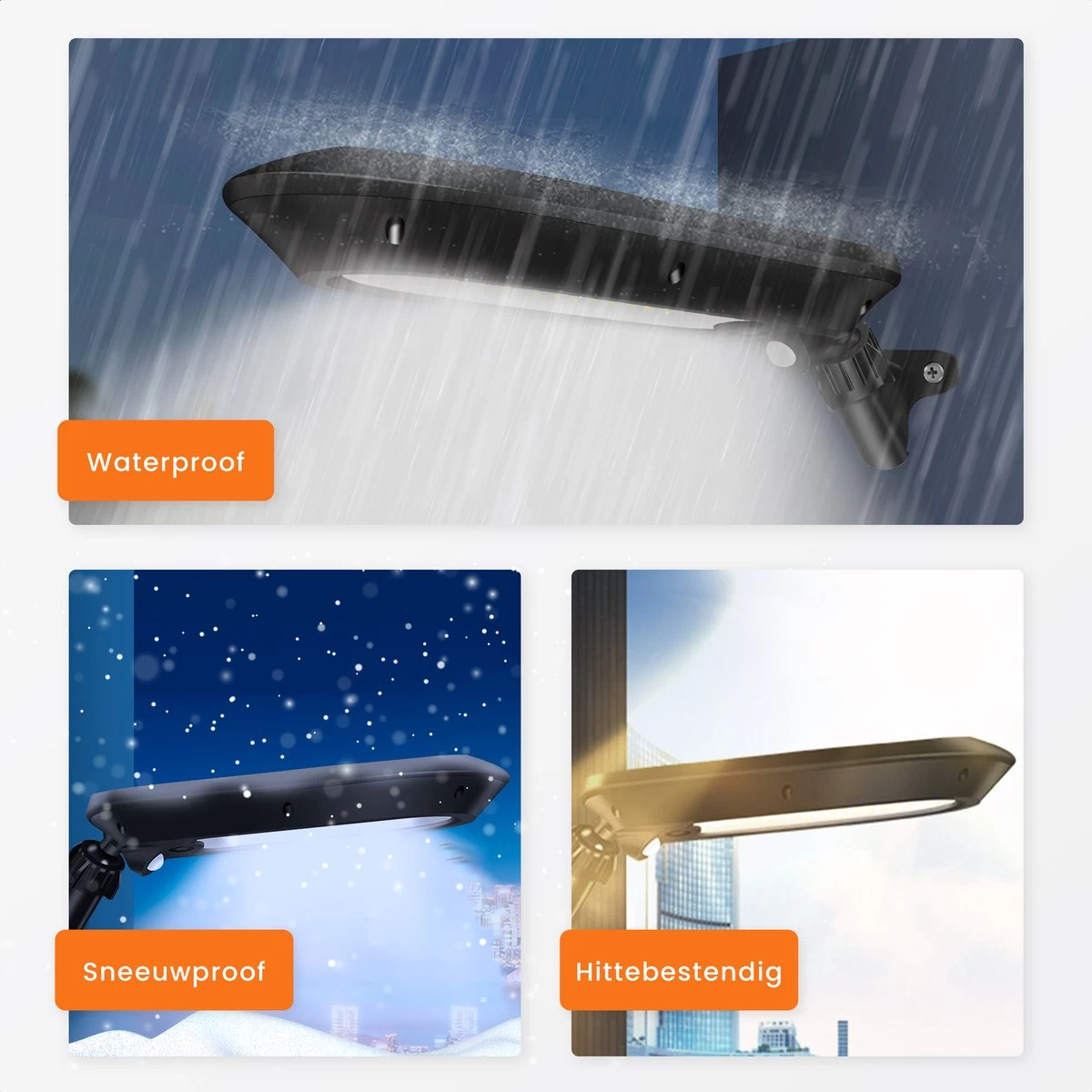 HEKO Solar® Tuinverlichting Walli - 2 Stuks - Solar Tuinverlichting Op Zonneenergie - Buitenlamp Met Bewegingssensor - Solar Wandlamp Buiten - Dag Nacht Sensor - Schijnwerper - 32 LEDs - Warm Wit Licht - Met Schroeven - Afbeelding 6