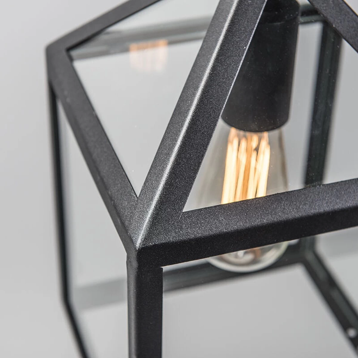 Lumière Hanglamp Buiten Deni Zwart - Landelijke Hanglamp - IP23 - Hanglamp - Hanglampen - Tuinverlichting - Buitenlamp - Inclusief Lichtbron - Calex Smart - 1 Lichts - L 210 Mm - - Afbeelding 6