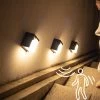 3-Pack Draadloze Solar Buitenlampen Met Bewegingssensor - Trapverlichting Buiten - Schuttingverlichting