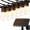 Lichtsnoer - Lichtslinger Op Zonne-energie - Solar Led Prikkabel - Feestverlichting - Lampjes Slinger - Tuinverlichting - Vintage Basic Sfeerverlichting - 15 Meter En 12 Led E27 Lampen