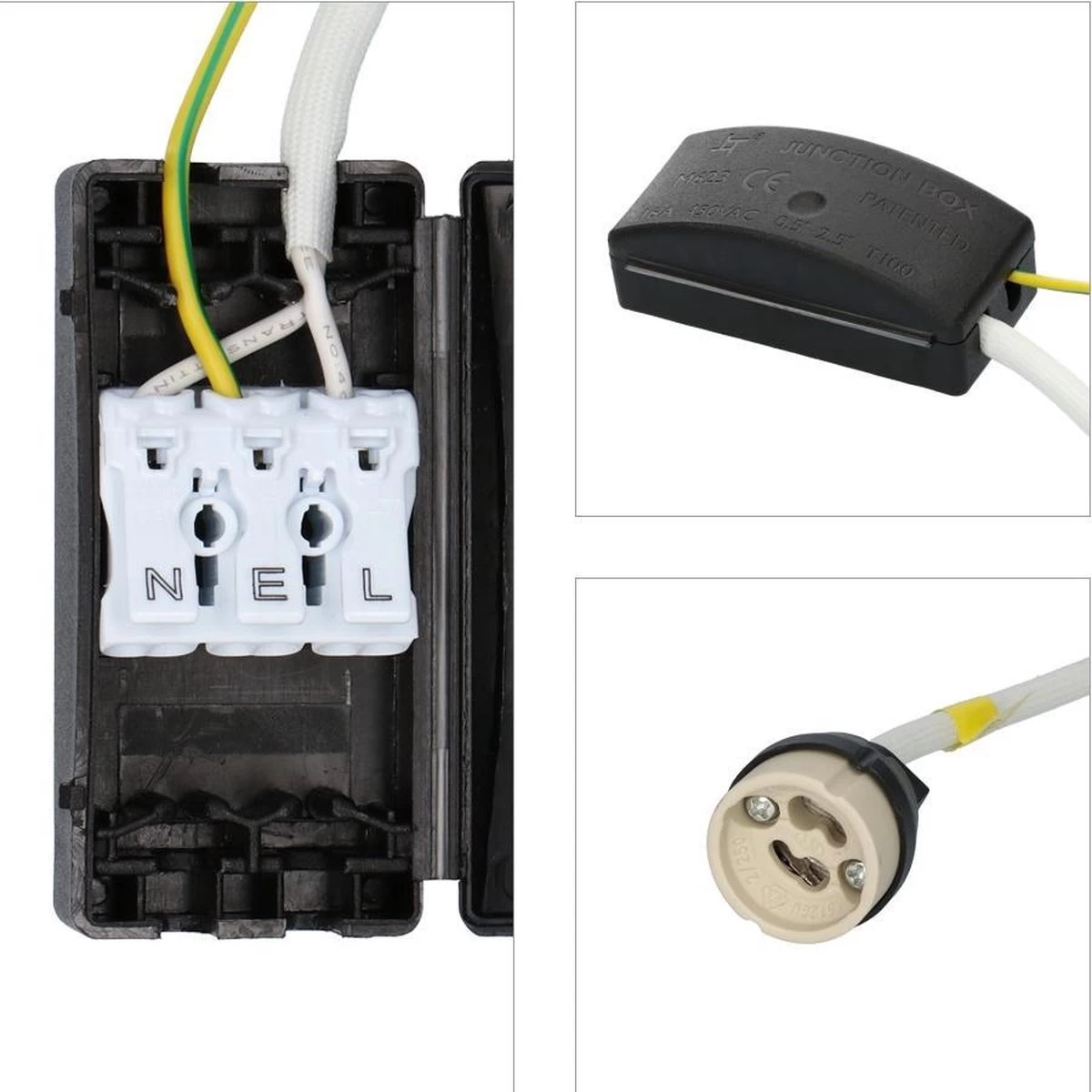 HOFTRONIC™ LED Inbouwspots 3 Spots - Zwart - Rond - IP65 - GU10 - Dimbaar - Spot Bari - 5 Watt 2700K Warm Wit - Afbeelding 5