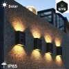 Shopyourstuff - Solar - Tuinverlichting Op Zonne-energie - Wandlamp Voor Buiten - 2Stuks