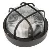 Smartwares Buitenlamp - Bull Eye - Rond - Zwart - IP44 - E27 - 10.021.56