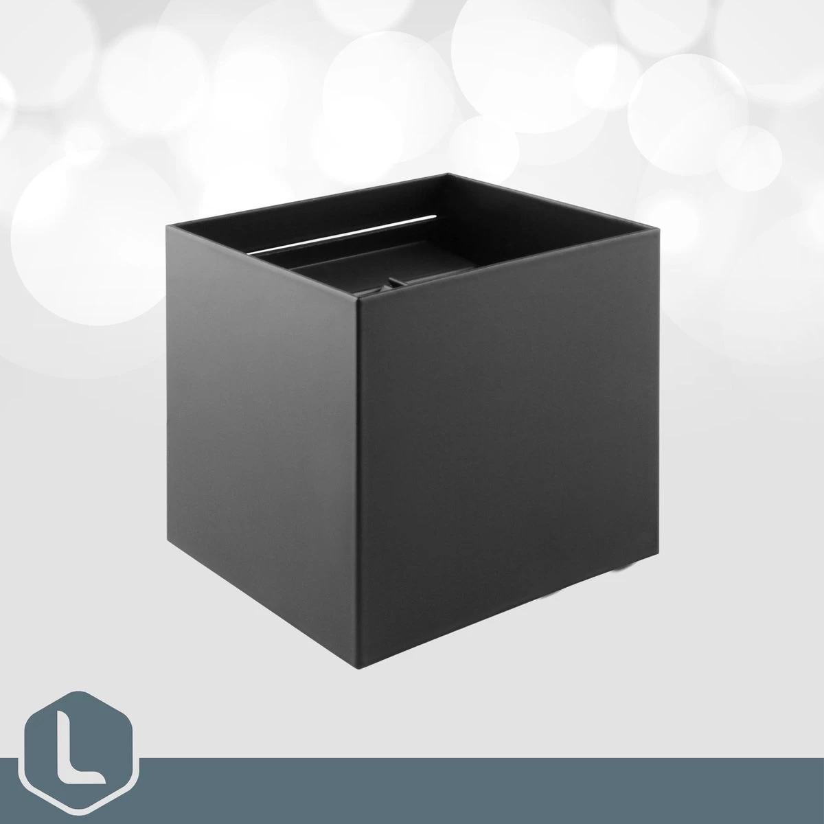 Lura Life - Design Wandlamp Kubus Met Bewegingssensor - LED - Zwart - 3000K Warm Wit - IP65 Waterdicht - Muurlamp - Geschikt Voor Binnen & Buiten - Motion Sensor - Afbeelding 4