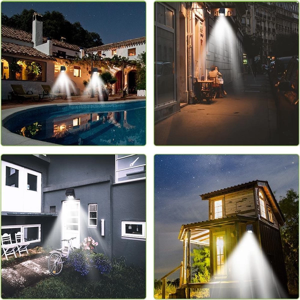 Merkloos 20 LEDs Buitenlamp Draadloze Waterdichte Lamp Bewegingssensor Solar Licht Voor Tuin Tuinverlichting - Wandlamp | Solar Buitenverlichting Wit Licht Ewegingssensor - Zonne-energie – Tuinverlichting Voor Hek En Wand - Afbeelding 8