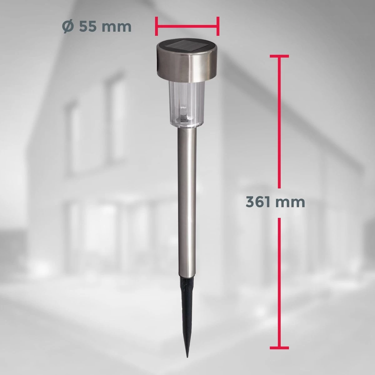 B.K.Licht - Solar Tuinverlichting LED - Padverlichting Met Nachtsensor - 12 Stuks - Tuinlampen Op Zonneenergie - Buitenverlichting - Buitenlamp - IP44 - Incl. Grondspies - Afbeelding 3