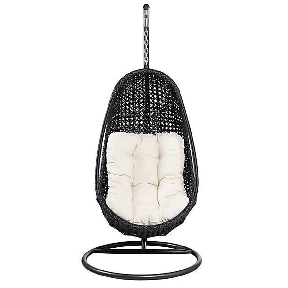 Merkloos Hangstoel Egg Chair Funny Relax Zwart - Afbeelding 2