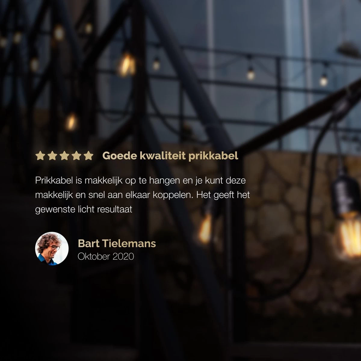 QHouse® Basic Black Lichtsnoer – Lichtslinger - Tuinverlichting - Tuinverlichting LED Buiten - Prikkabel – 10 Meter - E-27 Fitting - Zwart - Afbeelding 10