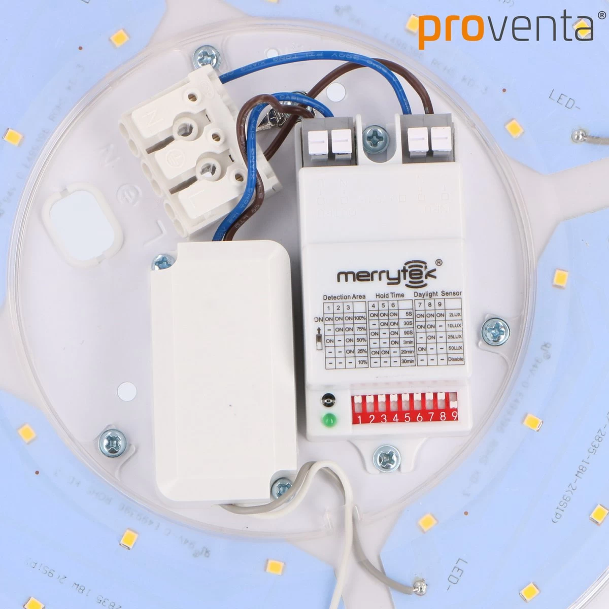 Proventa Plafondlamp Met Bewegingssensor LED - Binnen & Buiten - Koel Wit - 33 Cm - Afbeelding 10