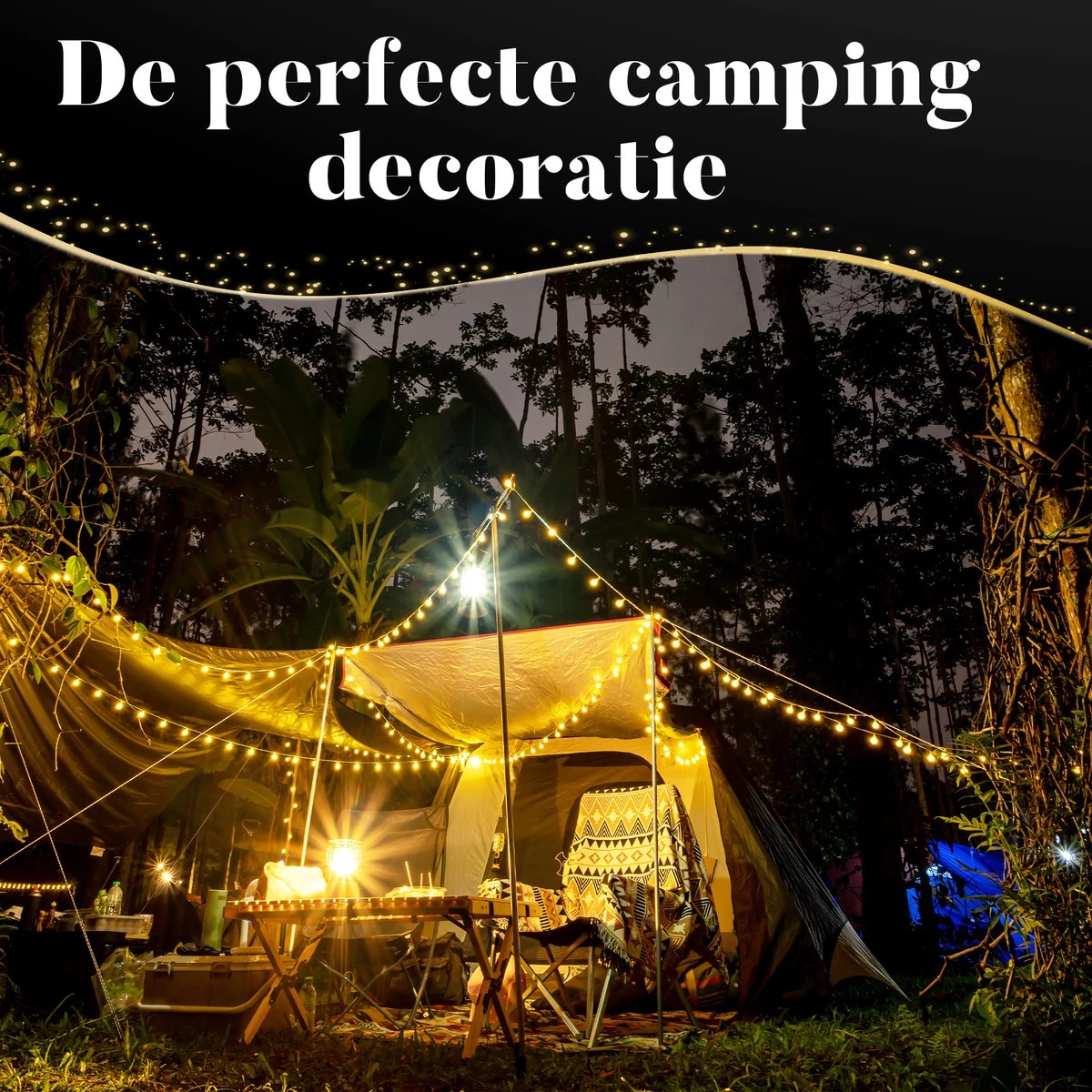 Homèlle Lichtsnoer 50 LED - 15 Meter - Warm-wit - Tuinverlichting - Kerstverlichting - Buitenverlichting - Lichtslinger - Lampjes Slinger - Transparant - Afbeelding 7