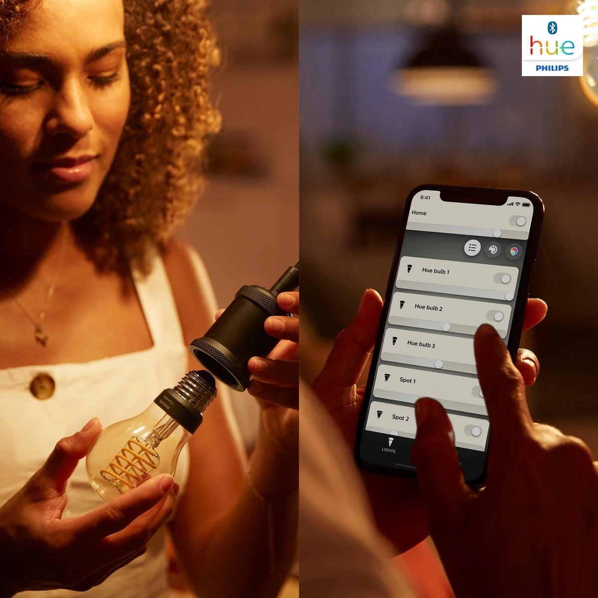 Philips Mygarden Cormorant Wandlamp Buiten - Muurlamp - Tuinverlichting LED Buiten - Buitenlamp - Incl. Philips Hue White Filament Standaardlamp E27 - Zwart - Afbeelding 5