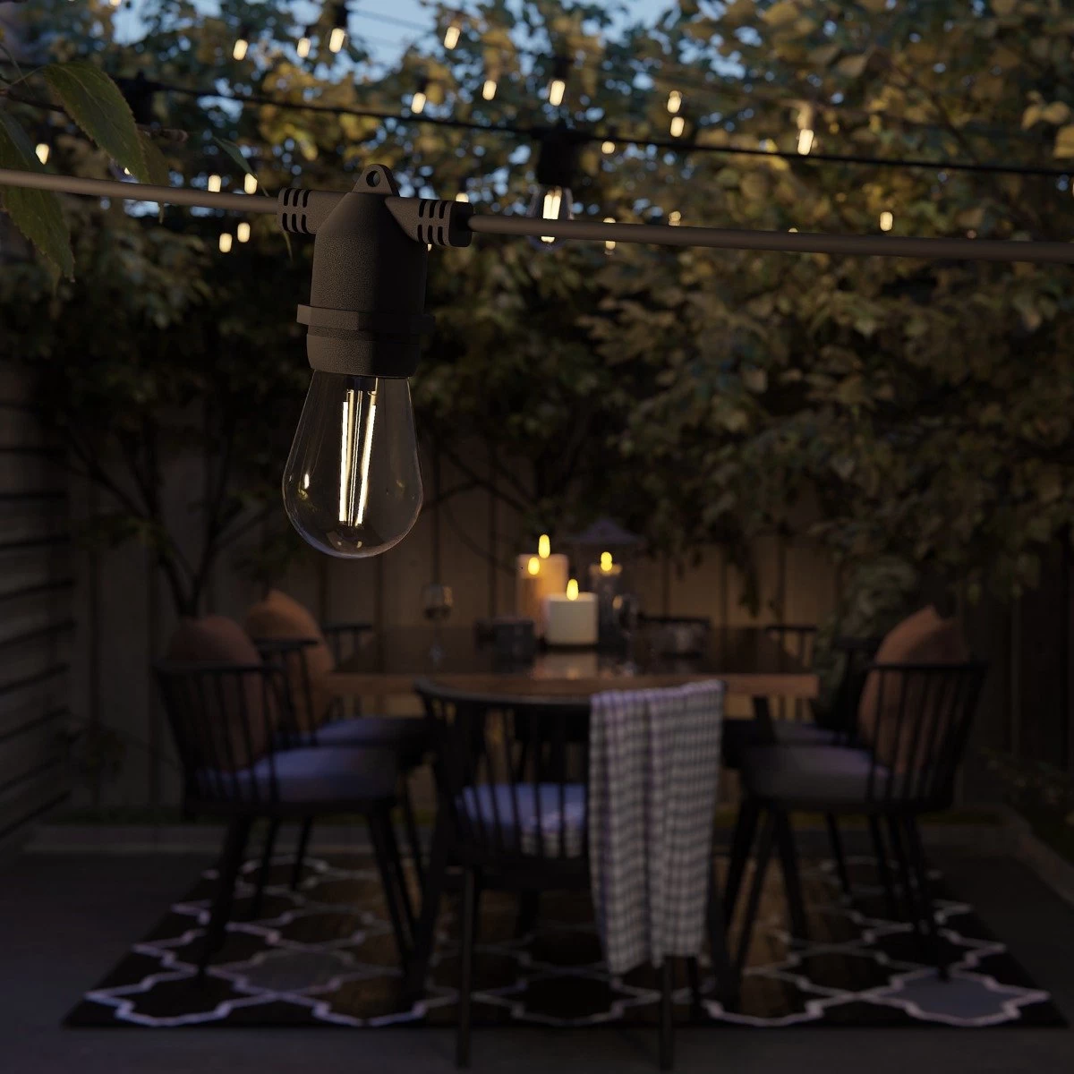 Hombli Smart Outdoor String Light 5m – Lichtsnoer Voor Buiten – Sfeerverlichting Voor In De Tuin, Balkon En Terras – Weerbestending IP65 - Afbeelding 17