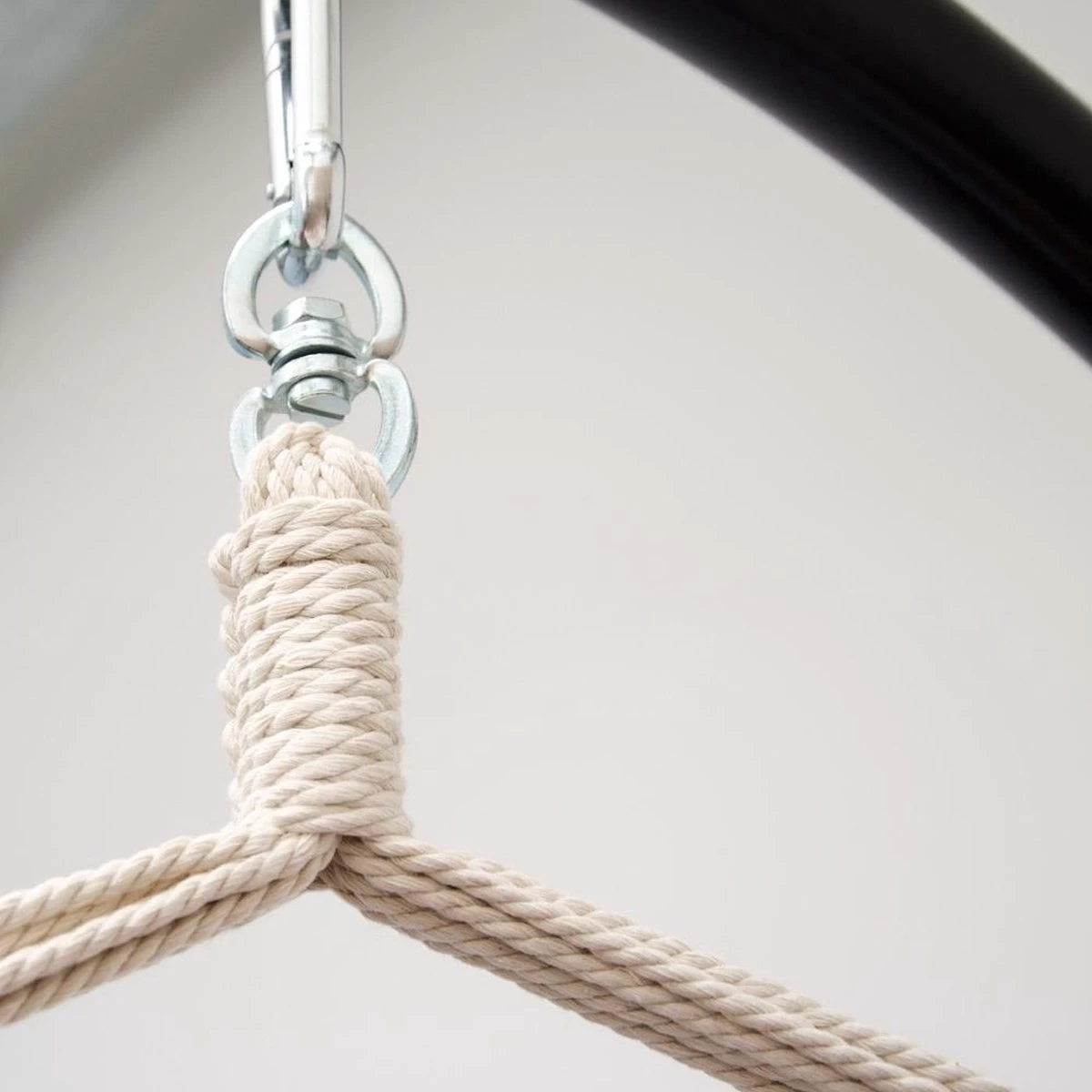 XXL 2 Persoons Hangstoel 185x130 - Zit Hangmat Met Spreidstok Tot 150 Kg - Binnen En Buiten - Afbeelding 7