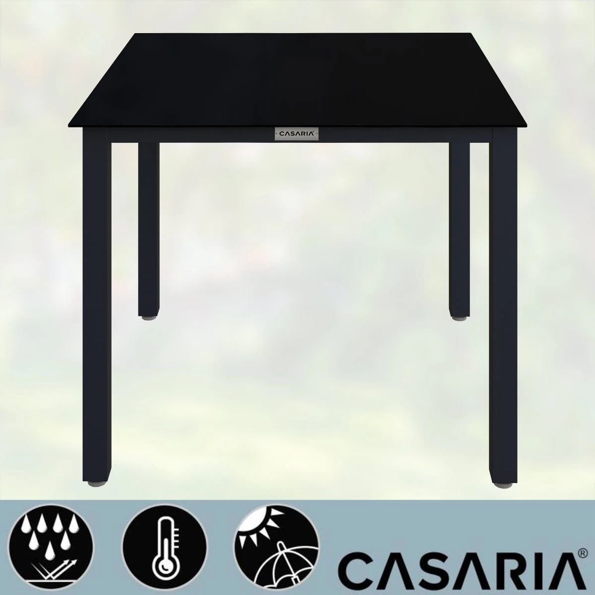 Casaria – Tuintafel – Aluminium – 90x90x75cm –Antraciet - Afbeelding 7