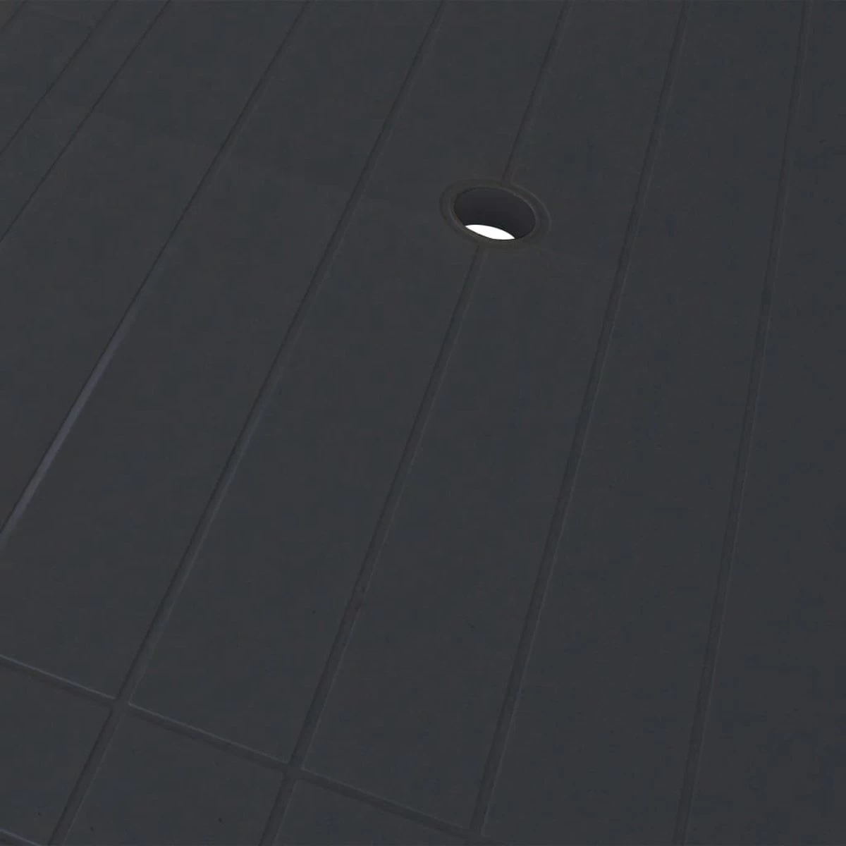 VidaXL Tuintafel 126x76x72 Cm Kunststof Antraciet - Afbeelding 3