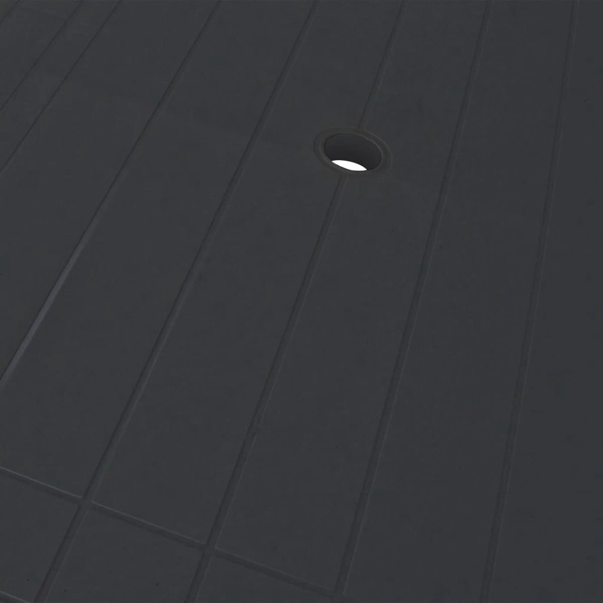 VidaXL Tuintafel 126x76x72 Cm Kunststof Antraciet - Afbeelding 4